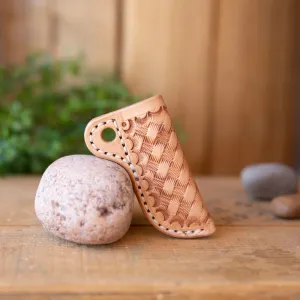 Hand Tooled Leather Knife Sheath