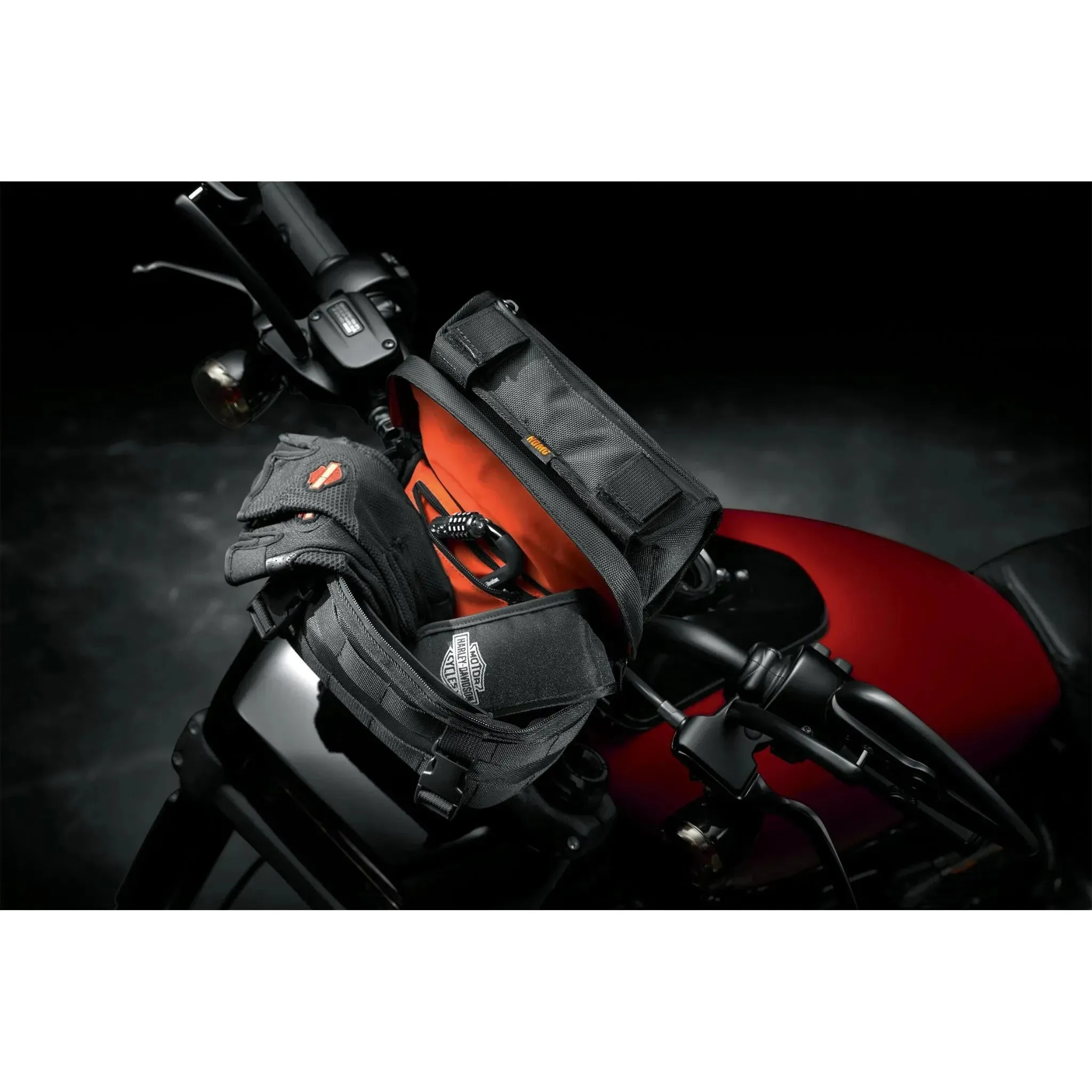Harley-Davidson® Overwatch Large Handlebar Bag, Universal Fit - Black