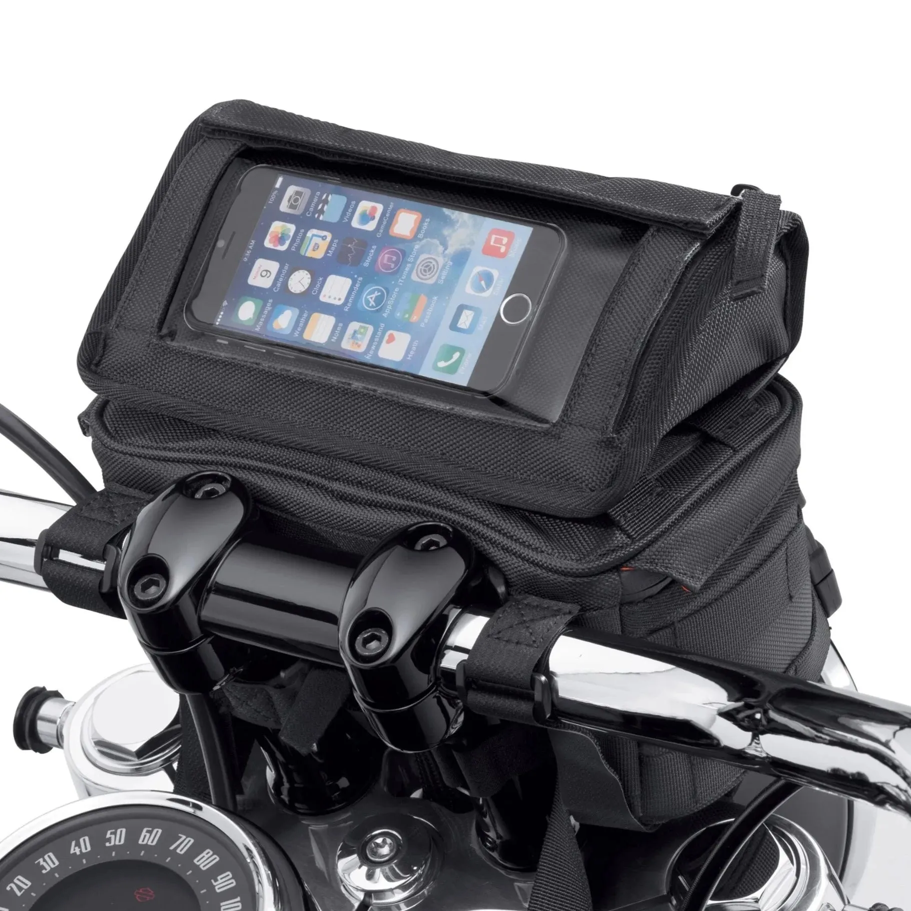 Harley-Davidson® Overwatch Large Handlebar Bag, Universal Fit - Black