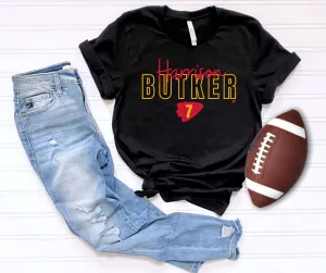Harrison Butker 7 Black Tee