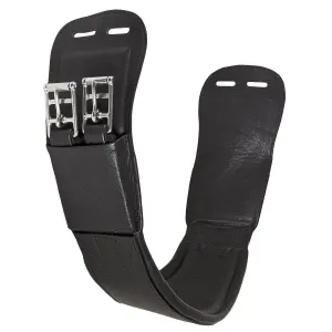 Harry Dabbs Leather Platinum Girth Black