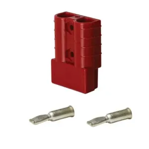 Heavy Duty Connector 50 amp ( Pins Suit 8mm2 ) -Red