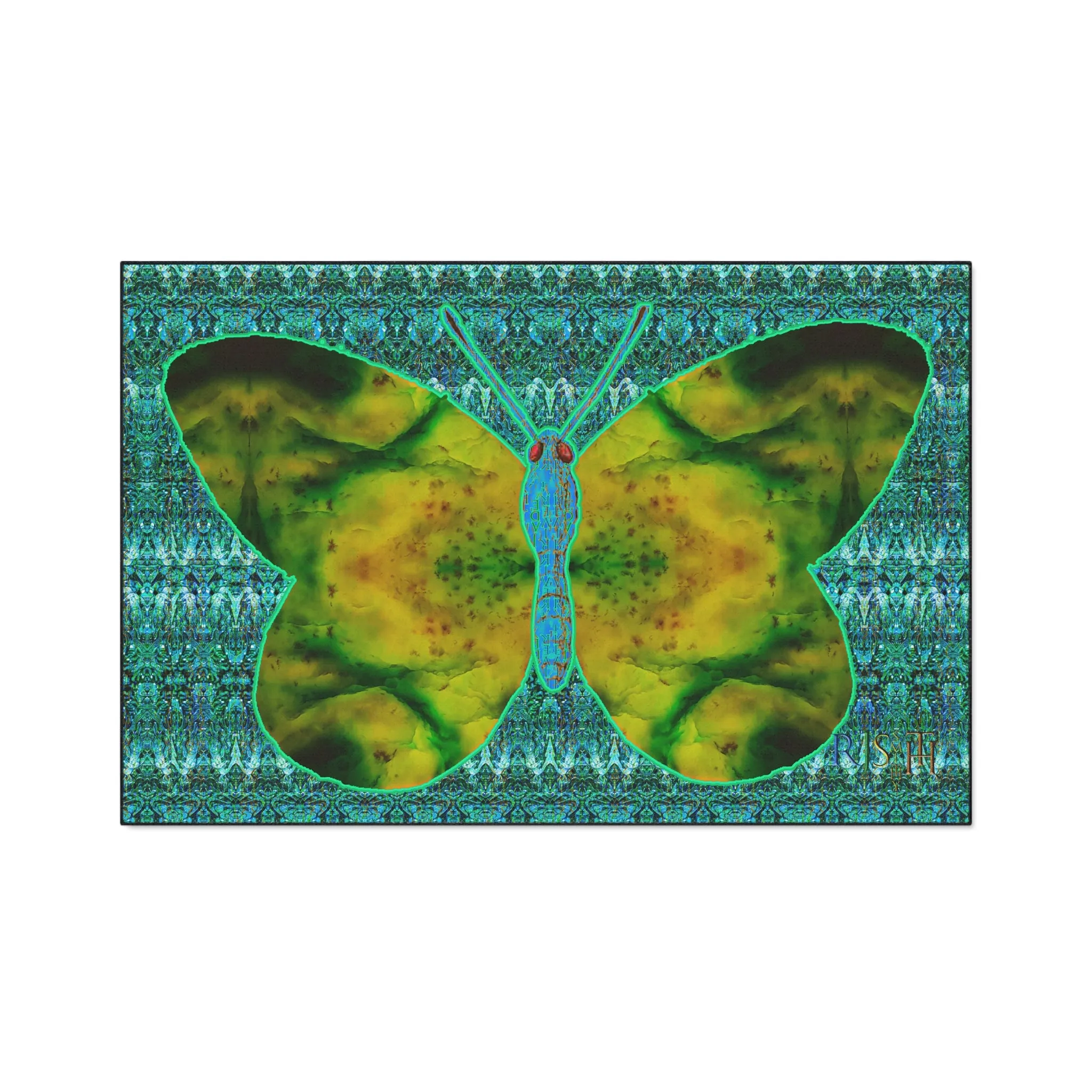 Heavy Duty Floor Mat (Butterfly Glade Denizen & Samhain Dream Thaw 12 & Blue Logo@Alchemic) RJSTH@Fabric#10_11 of 16 RJSTHw2025 RJS