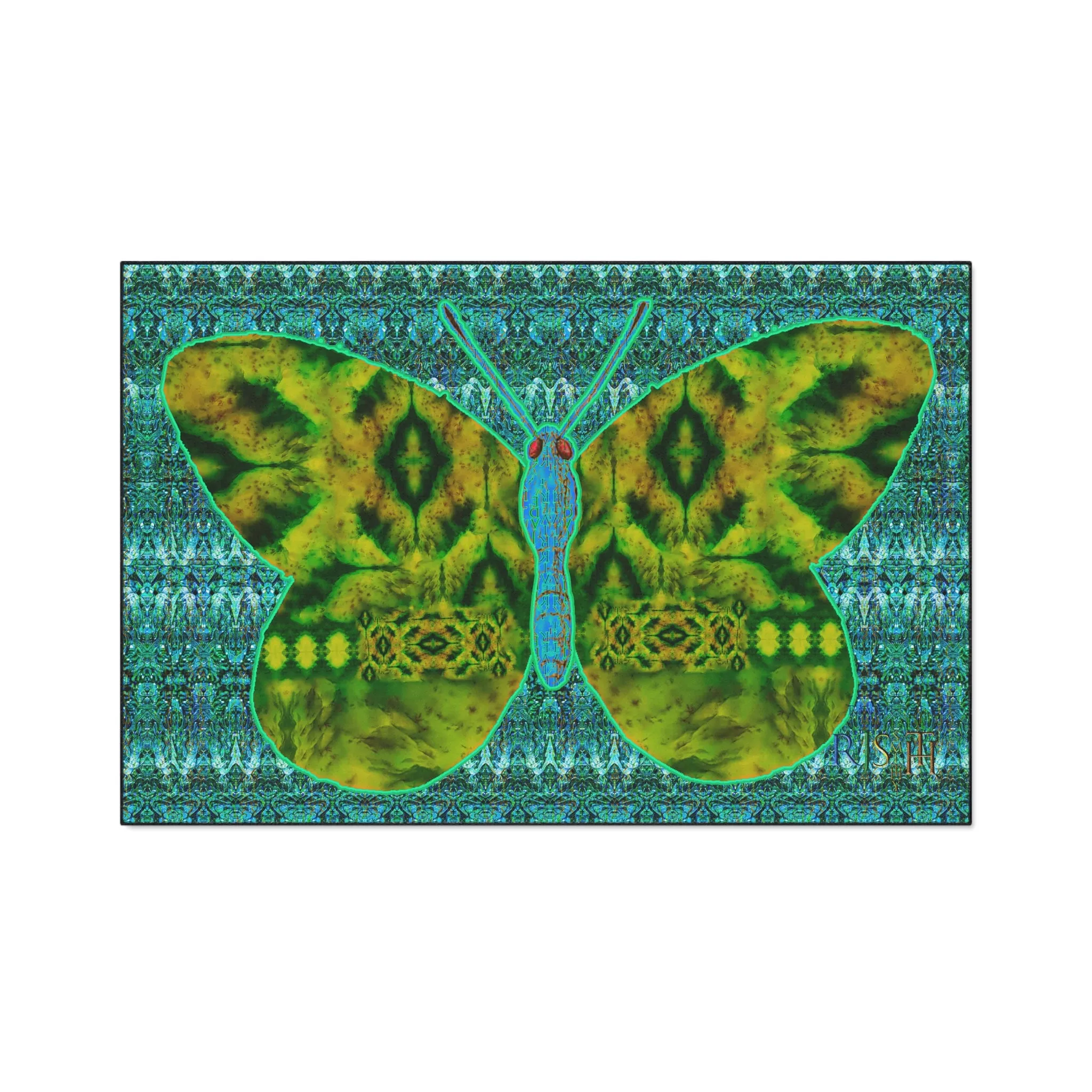 Heavy Duty Floor Mat (Butterfly Glade Denizen & Samhain Dream Thaw 12 & Blue Logo@Alchemic) RJSTH@Fabric#10_4 of 16 RJSTHw2025 RJS