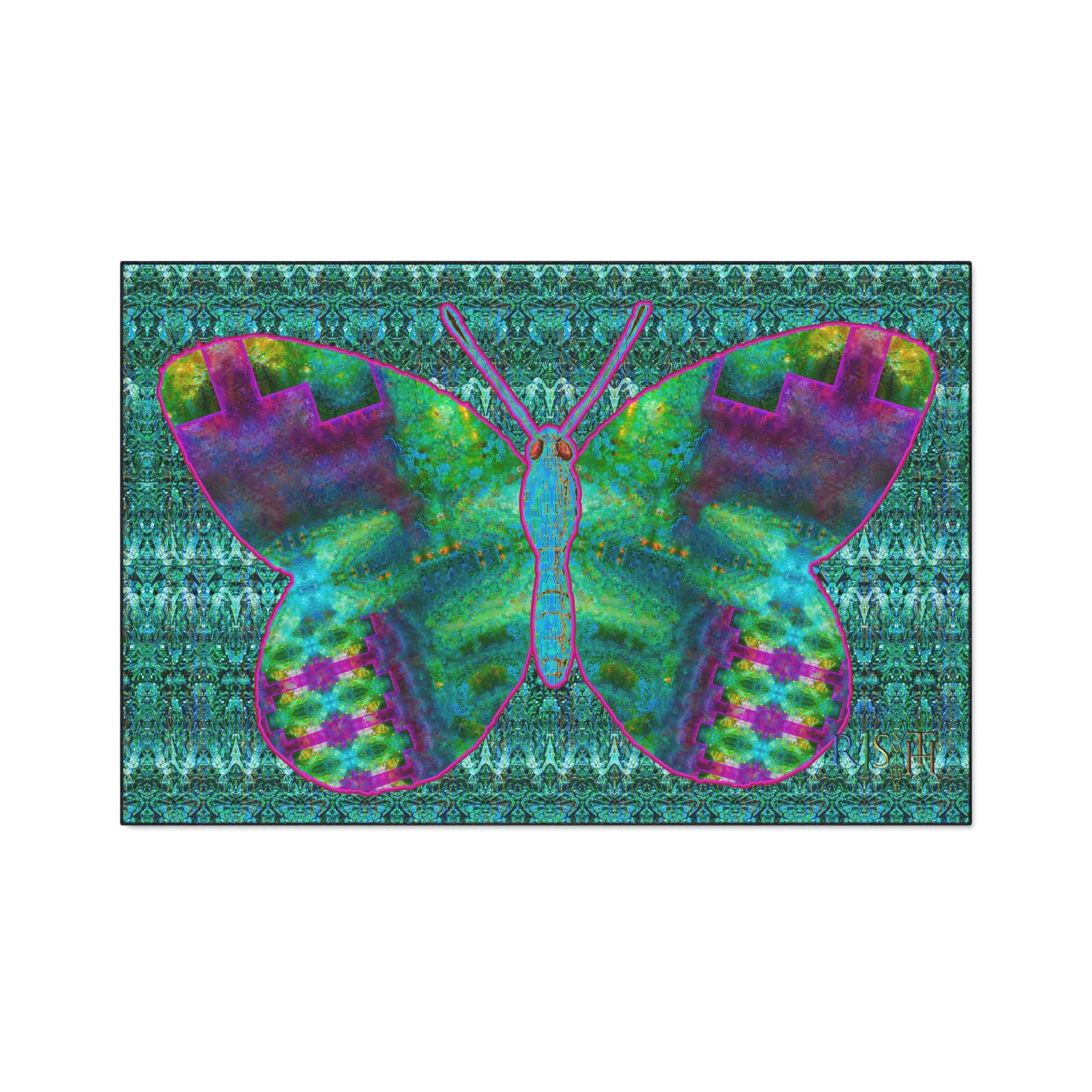 Heavy Duty Floor Mat (Butterfly Glade Denizen & Samhain Dream Thaw 12 & Blue Logo@Alchemic) RJSTH@Fabric#11_11 of 16 RJSTHw2025 RJS