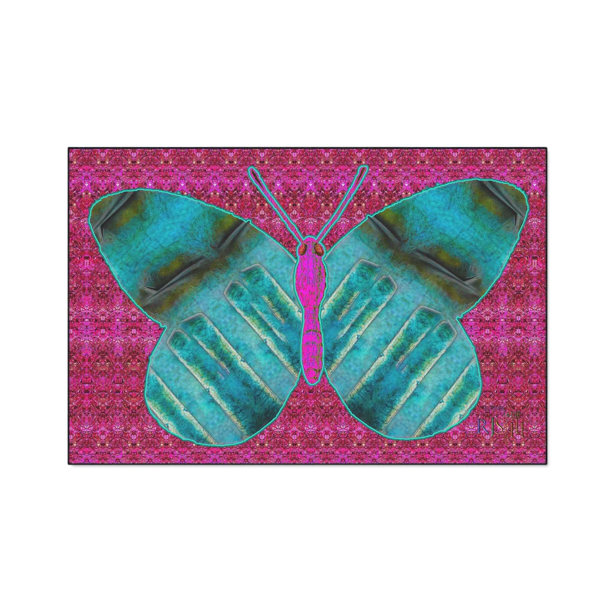 Heavy Duty Floor Mat (Butterfly Glade Denizen & Samhain Dream Thaw 13 & Pink Logo@Alchemic) RJSTH@Fabric#8_3 of 16 RJSTHw2025 RJS
