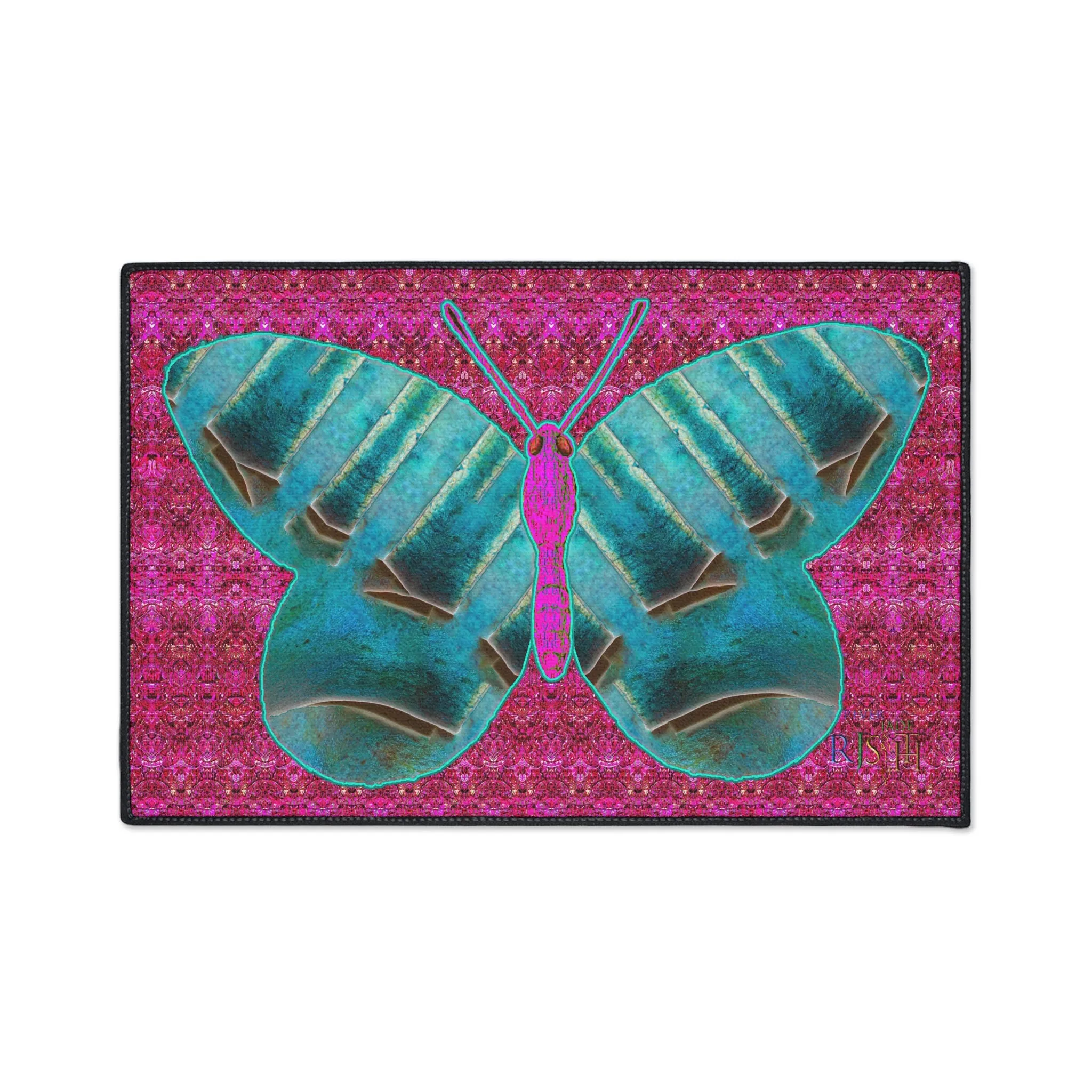 Heavy Duty Floor Mat (Butterfly Glade Denizen & Samhain Dream Thaw 13 & Pink Logo@Alchemic) RJSTH@Fabric#8_4 of 16 RJSTHw2025 RJS