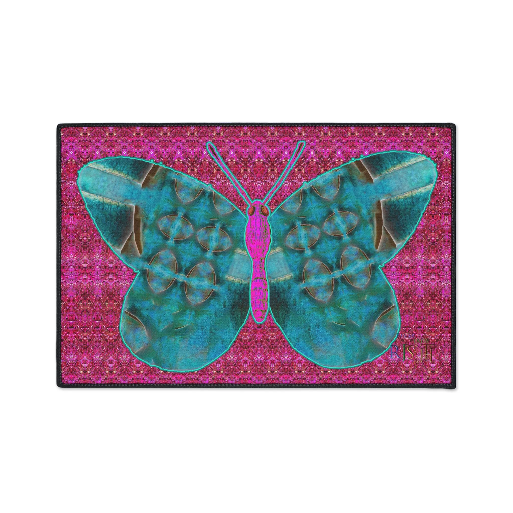 Heavy Duty Floor Mat (Butterfly Glade Denizen & Samhain Dream Thaw 13 & Pink Logo@Alchemic) RJSTH@Fabric#8_6 of 16 RJSTHw2025 RJS