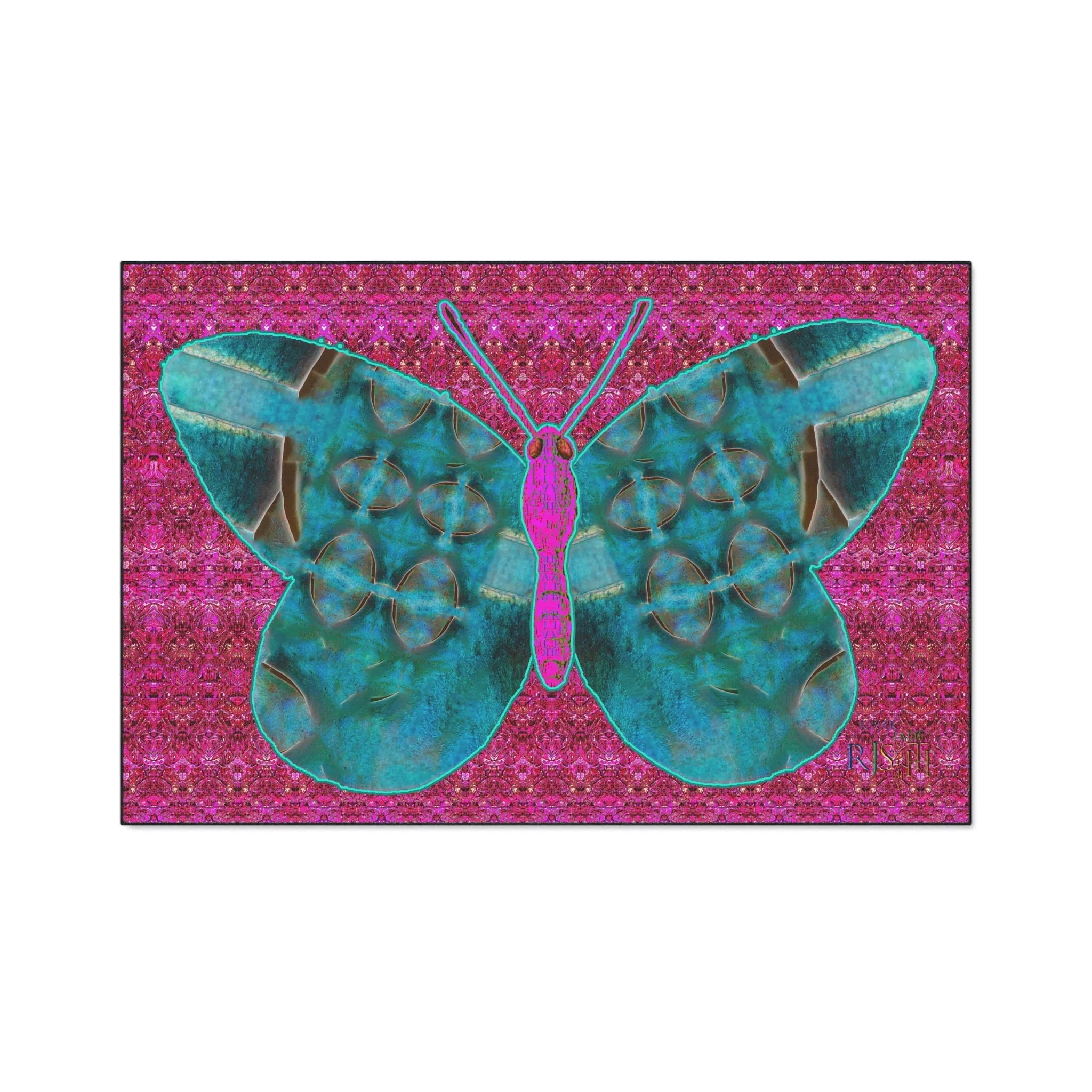 Heavy Duty Floor Mat (Butterfly Glade Denizen & Samhain Dream Thaw 13 & Pink Logo@Alchemic) RJSTH@Fabric#8_6 of 16 RJSTHw2025 RJS