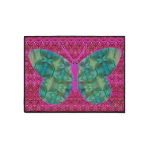 Heavy Duty Floor Mat (Butterfly Glade Denizen & Samhain Dream Thaw 13 & Pink Logo@Alchemic) RJSTH@Fabric#9_10 of 14 RJSTHw2025 RJS