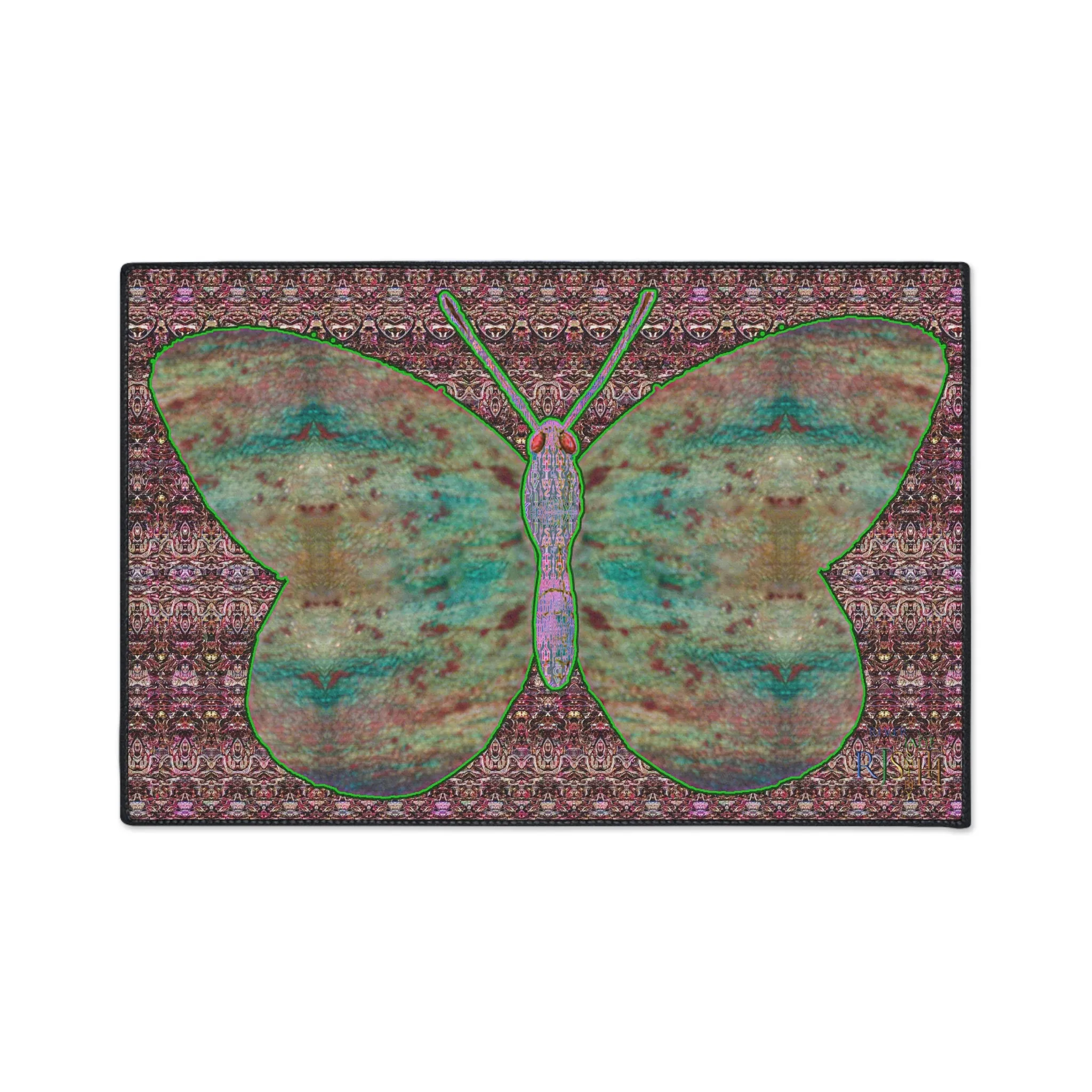 Heavy Duty Floor Mat (Butterfly Glade Denizen & Samhain Dream Thaw 14 & Purple Logo@Alchemic) RJSTH@Fabric#4_1 of 15 RJSTHw2025 RJS