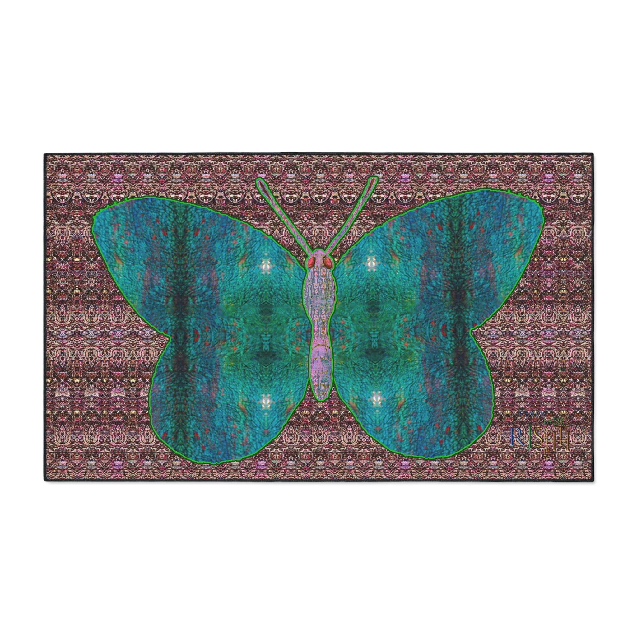 Heavy Duty Floor Mat (Butterfly Glade Denizen & Samhain Dream Thaw 14 & Purple Logo@Alchemic) RJSTH@Fabric#4_11 of 15 RJSTHw2025 RJS