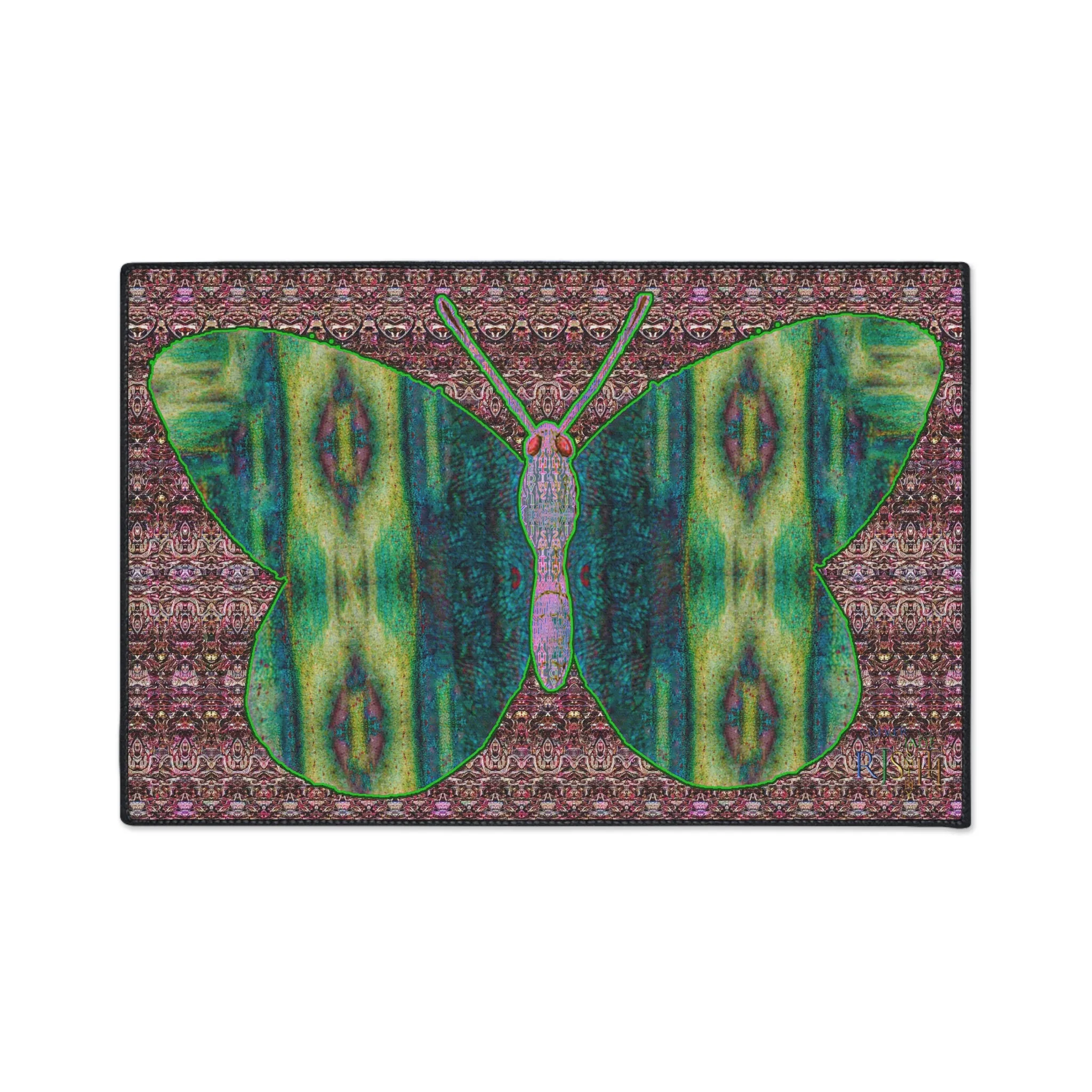 Heavy Duty Floor Mat (Butterfly Glade Denizen & Samhain Dream Thaw 14 & Purple Logo@Alchemic) RJSTH@Fabric#4_14 of 15 RJSTHw2025 RJS
