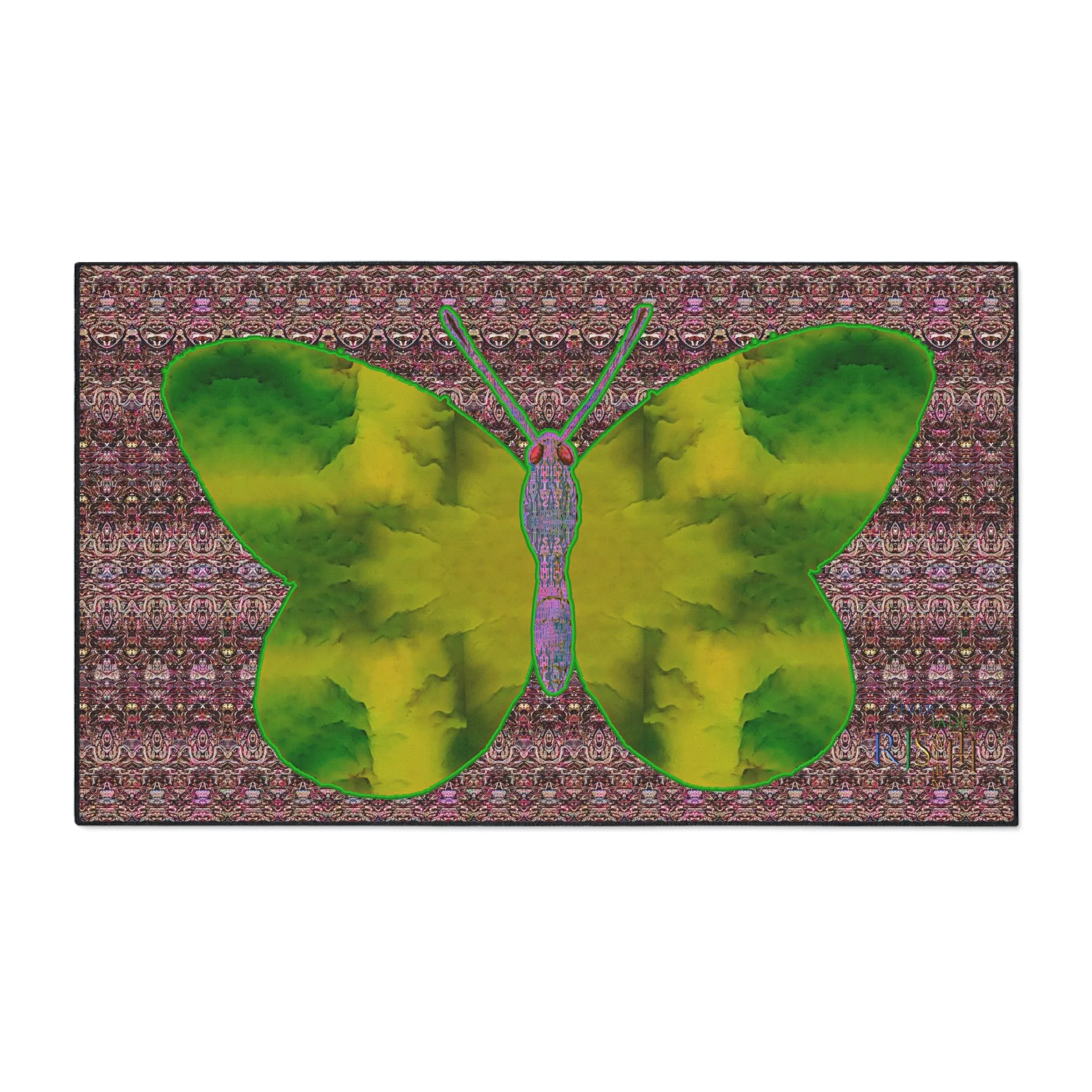Heavy Duty Floor Mat (Butterfly Glade Denizen & Samhain Dream Thaw 14 & Purple Logo@Alchemic) RJSTH@Fabric#5_2 of 18 RJSTHw2025 RJS