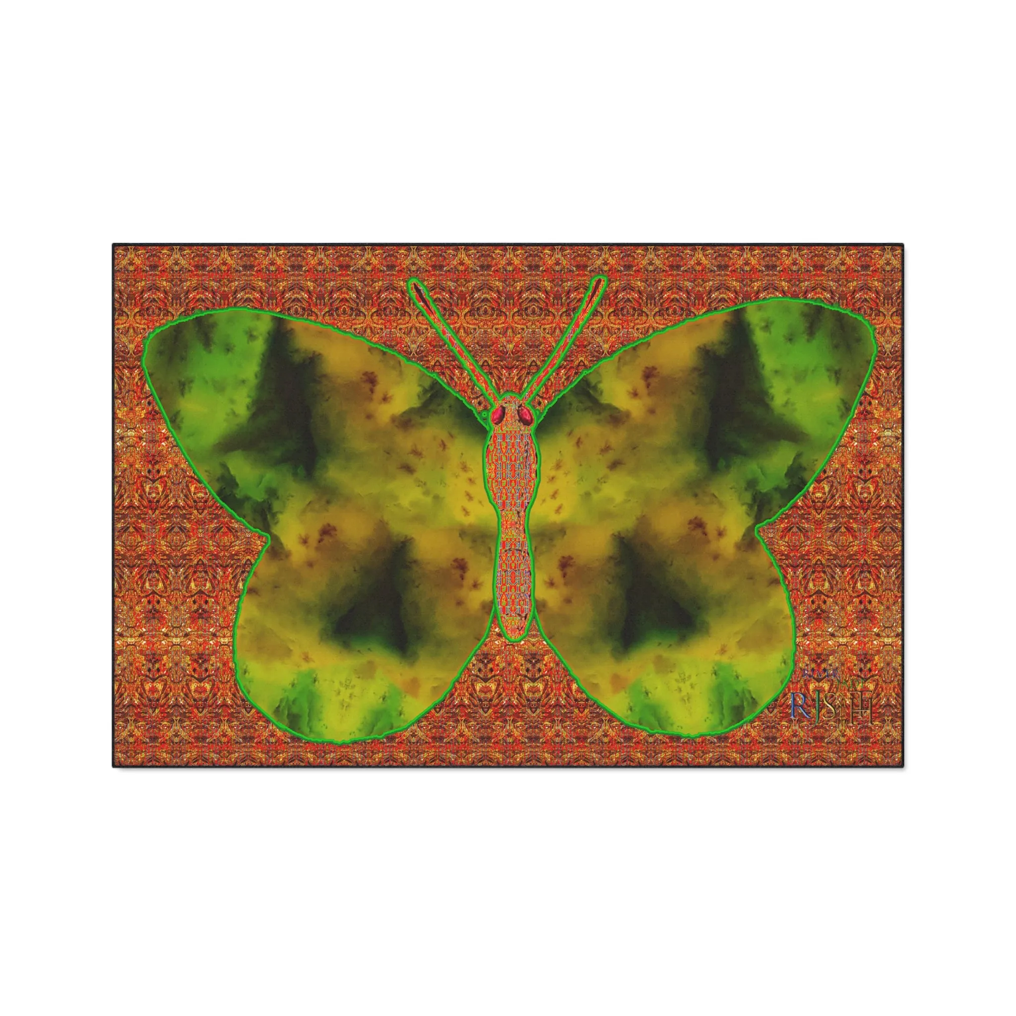 Heavy Duty Floor Mat (Butterfly Glade Denizen & Samhain Dream Thaw 15 & Orange Logo@Alchemic) RJSTH@Fabric#3_4 of 16 RJSTHw2025 RJS