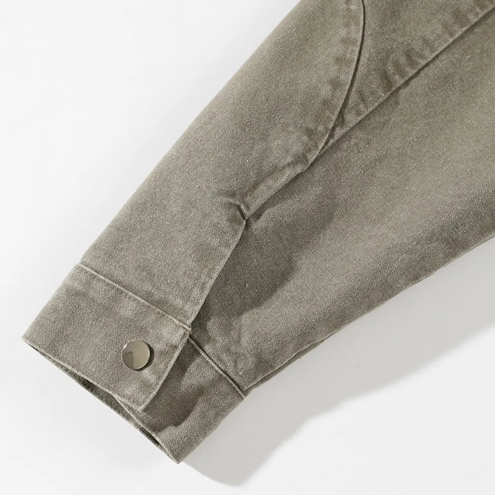 Heavy duty washed canvas American Jacket
