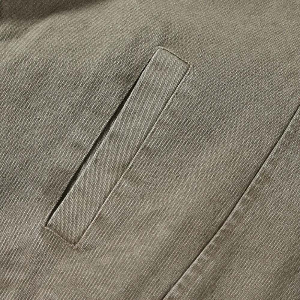 Heavy duty washed canvas American Jacket
