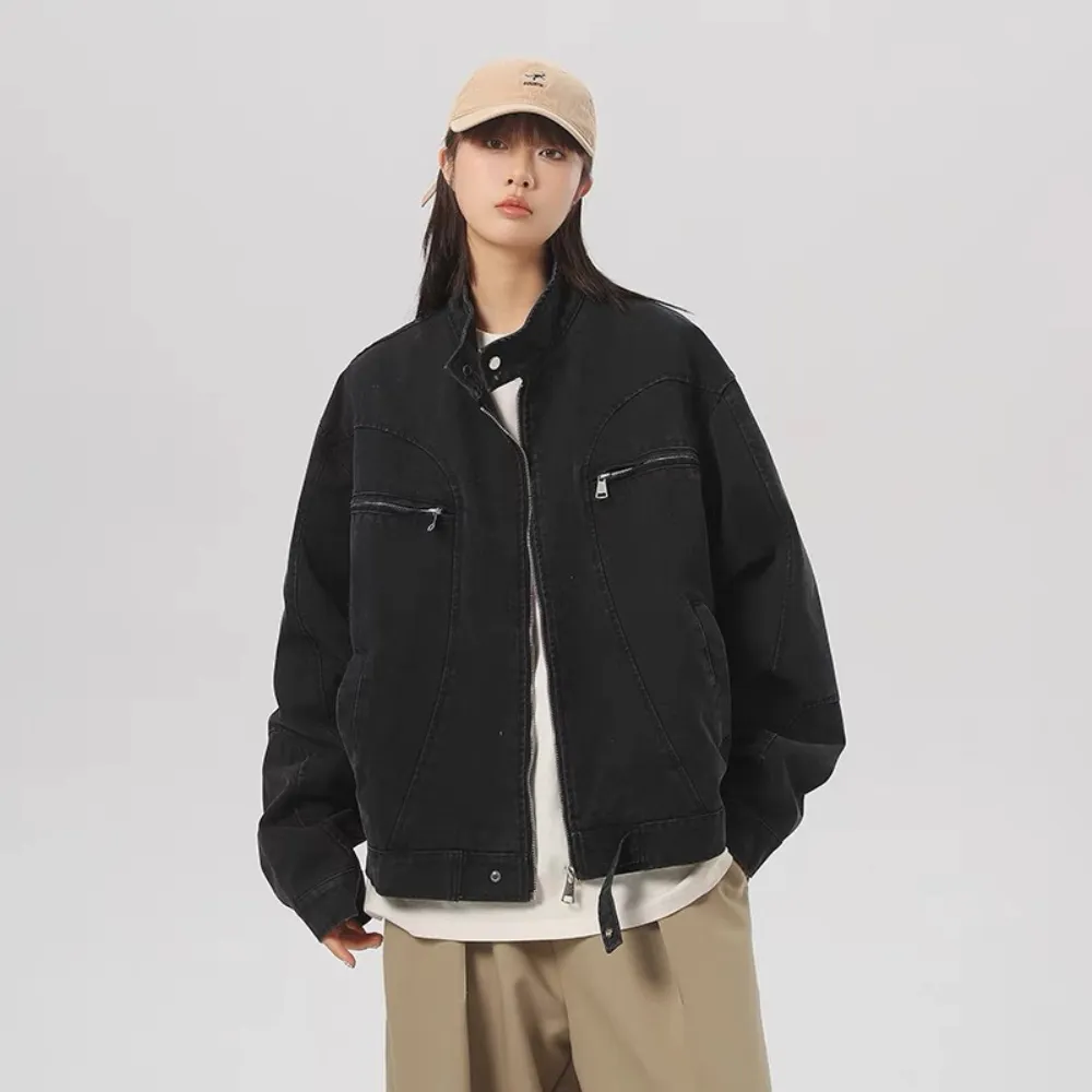 Heavy duty washed canvas American Jacket