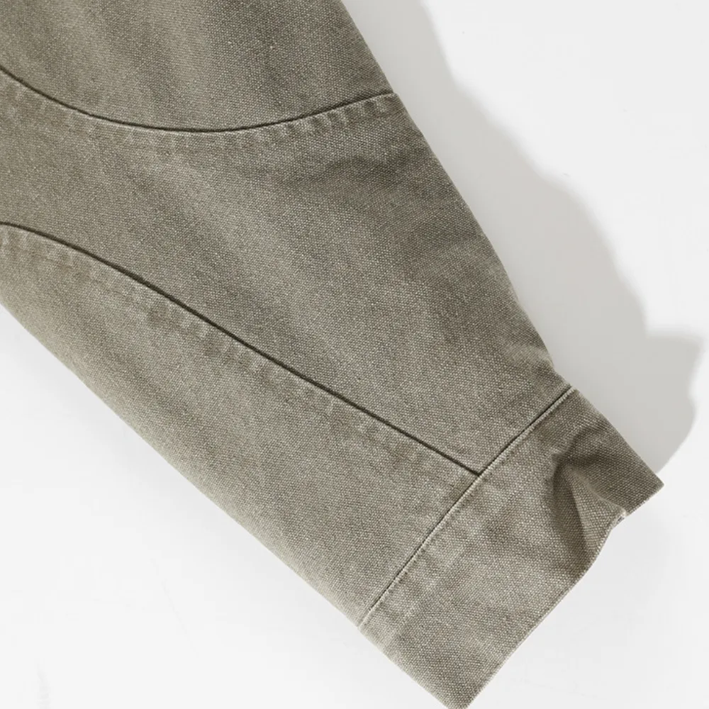Heavy duty washed canvas American Jacket