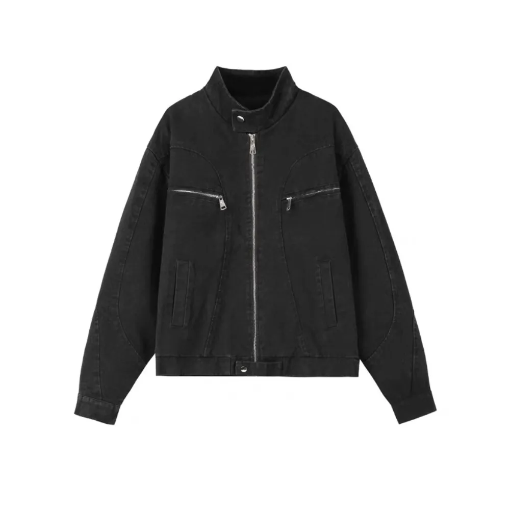 Heavy duty washed canvas American Jacket