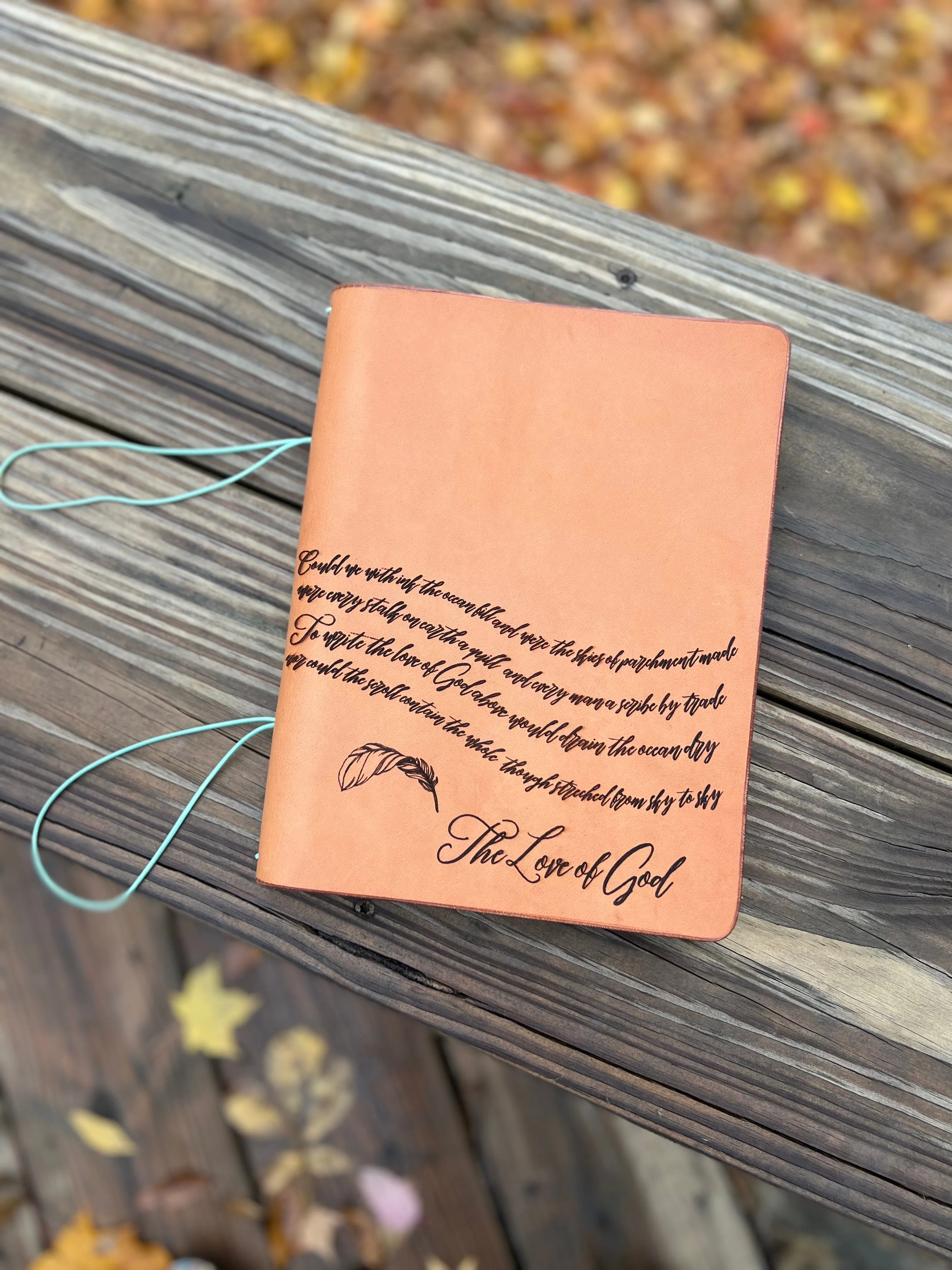 Heirloom Leather Journal, Veg Tanned Leather Notebook, Composition Cover, Moleskine XL inserts INCLUDED