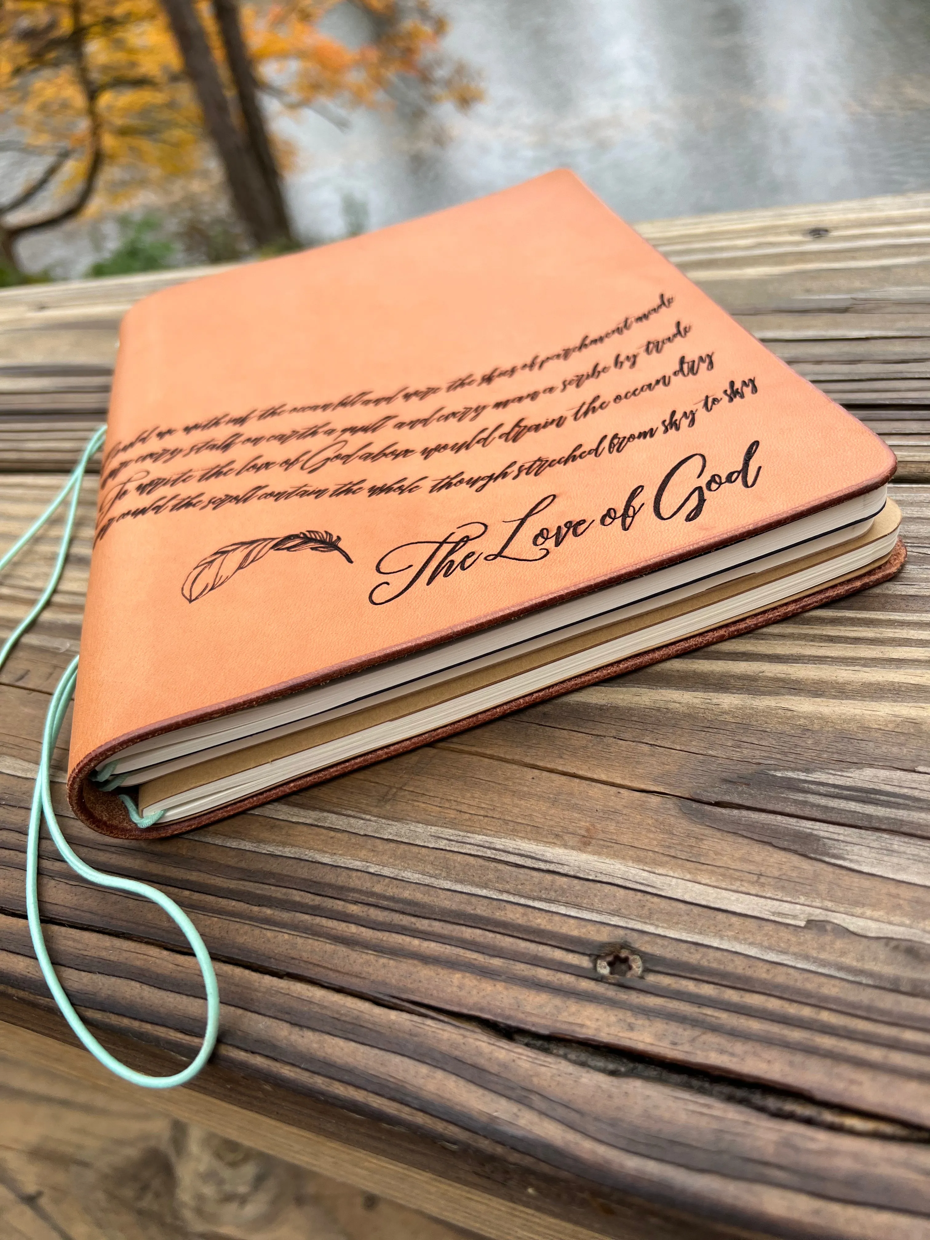 Heirloom Leather Journal, Veg Tanned Leather Notebook, Composition Cover, Moleskine XL inserts INCLUDED