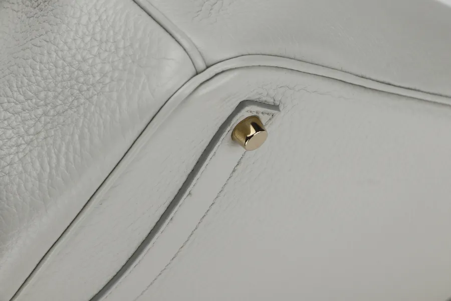 HERMES BIRKIN 35 (STAMP N) GRIS PERLE TOGO GOLD HARDWARE WITH KEYS&LOCK, RAINCOAT, DUST COVER & BOX