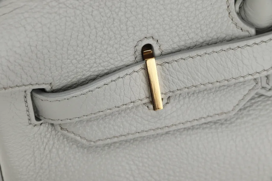 HERMES BIRKIN 35 (STAMP N) GRIS PERLE TOGO GOLD HARDWARE WITH KEYS&LOCK, RAINCOAT, DUST COVER & BOX