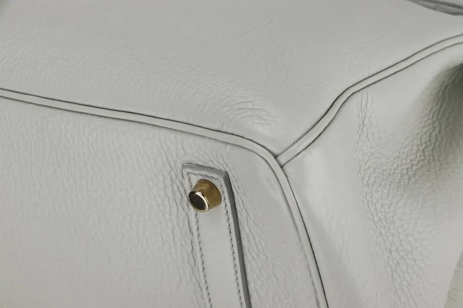 HERMES BIRKIN 35 (STAMP N) GRIS PERLE TOGO GOLD HARDWARE WITH KEYS&LOCK, RAINCOAT, DUST COVER & BOX