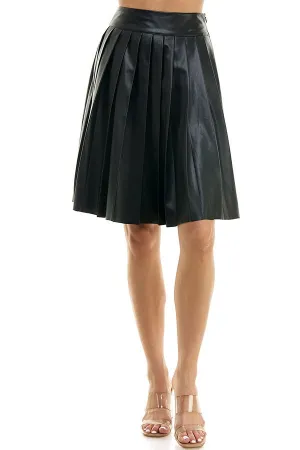 High Rise Pleated Skirt