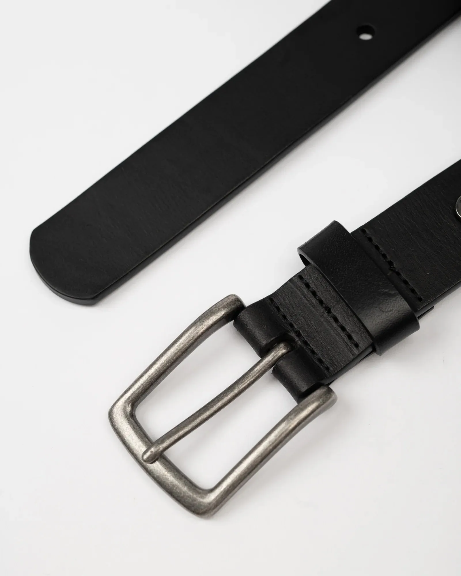 High River Leather Belt - Black