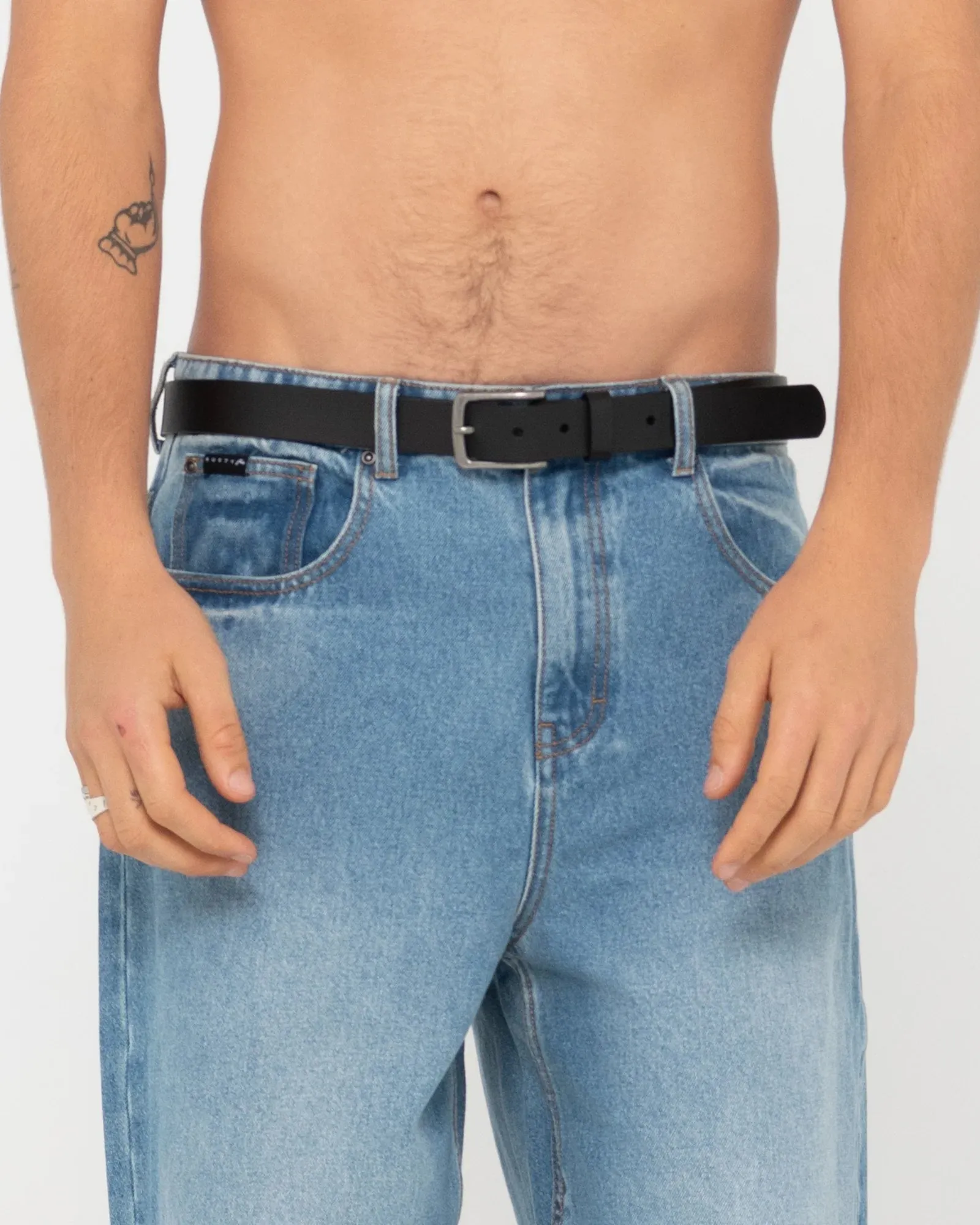 High River Leather Belt - Black