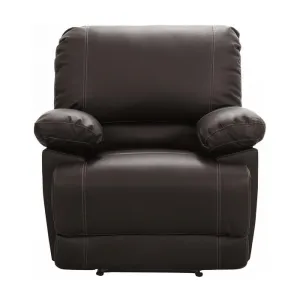 Homelegance Furniture Cassville Double Reclining Chair in Dark Brown 8403-1