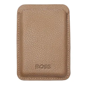 HUGO BOSS HLJ416X - Card holder with Magnet Mobile Classic Grained Camel
