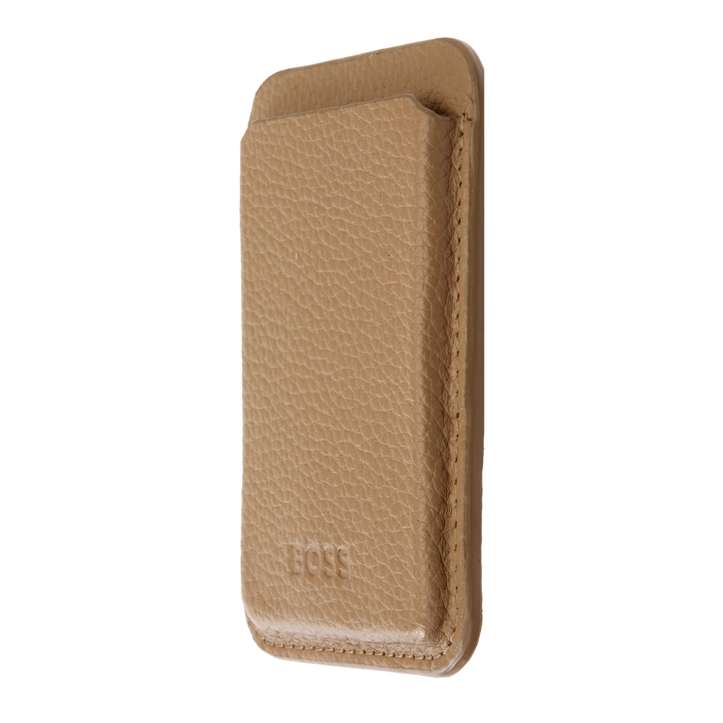 HUGO BOSS HLJ416X - Card holder with Magnet Mobile Classic Grained Camel