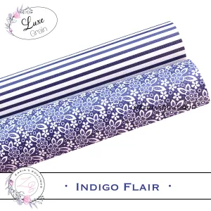⋅ Indigo Flair ⋅ Custom Vegan Faux Leather ⋅