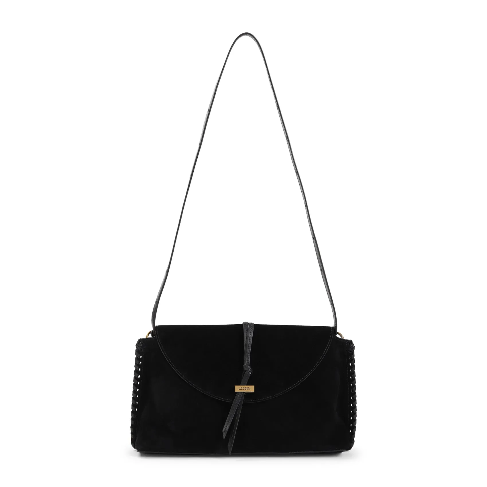 ISABEL MARANT Silao Mini Suede Shoulder Handbag - W:35CM H:19CM D:9CM