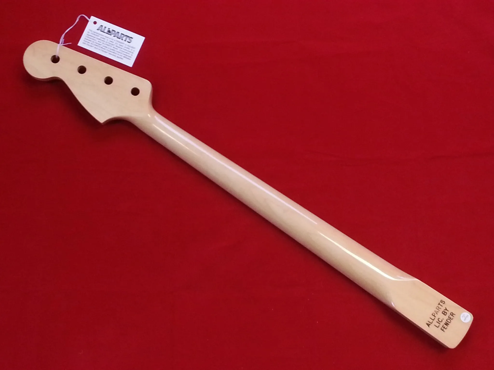 Jazz Bass Replacement Neck, Rosewood Board, with Finish, Binding & Block inlays