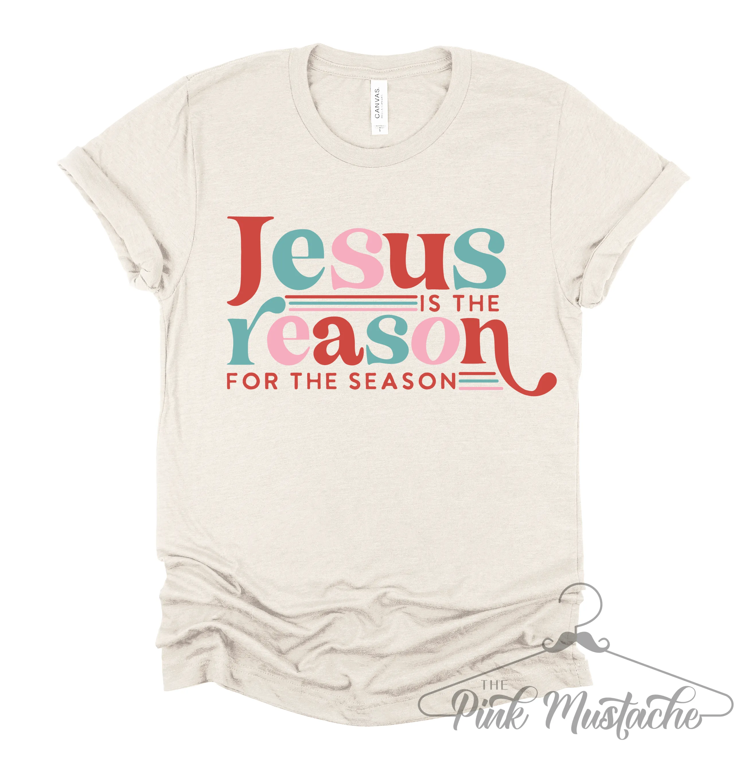 Jesus is the Reason for the Season Christmas Shirt/ Bella Canvas T-Shirt /Toddler, Youth, and Adult Sizes