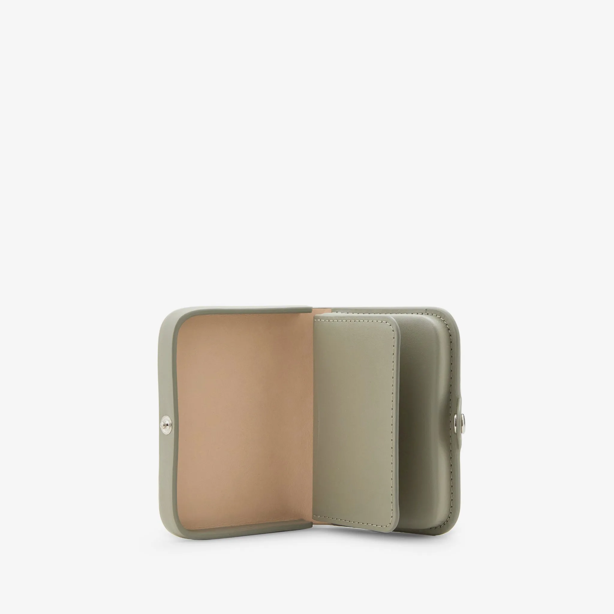 Josh Coin Purse Taupe Green