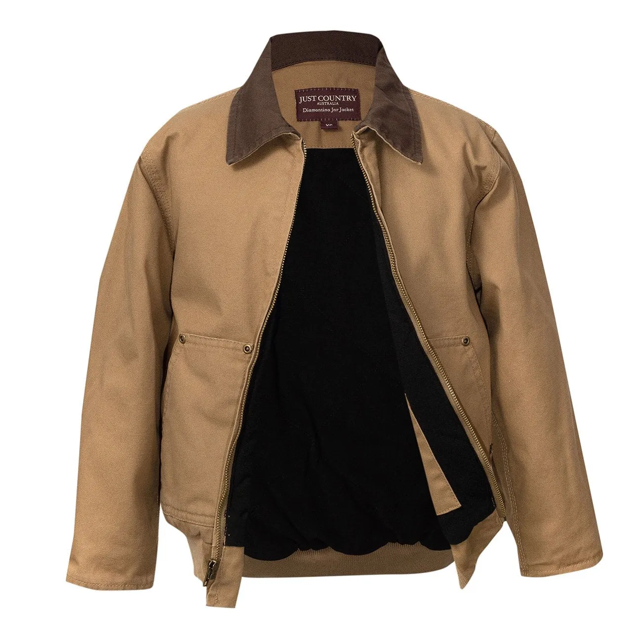 Just Country Kids Junior Diamantina Jacket - Khaki