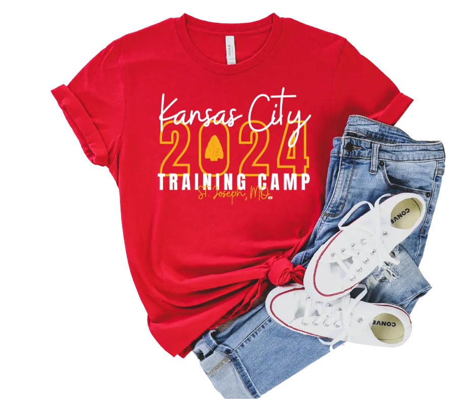 Kansas City 2024 Training Camp St Joseph, MO Red Tee