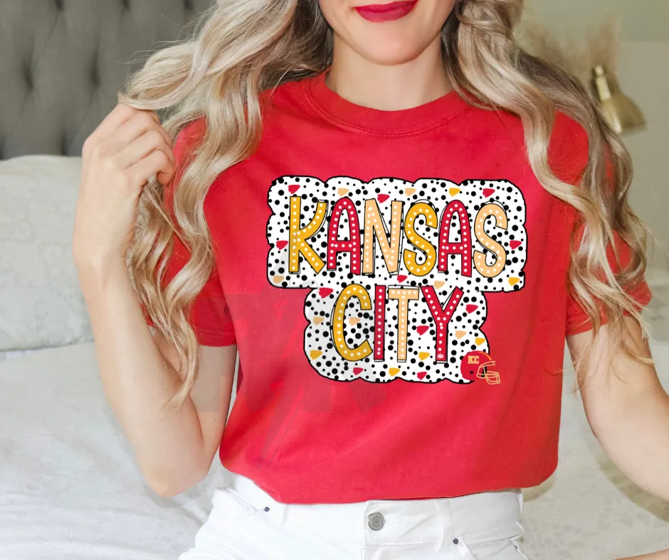 Kansas City Dots Red Tee