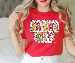 Kansas City Dots Red Tee