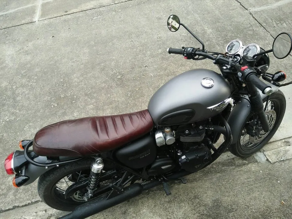 KB-TWSUS - Triumph Bonneville Water-Cooled Scrambler Union Jack Seat