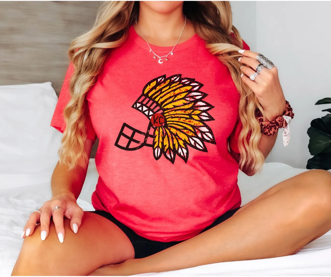 KC Headdress Red Tee