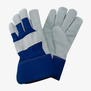 Kent & Stowe Navy Fleece Lined Rigger Gloves - Large