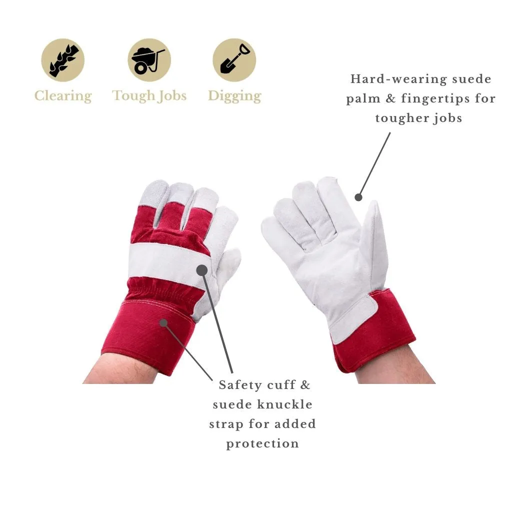 Kent & Stowe Red Rigger Gloves - Men's Large