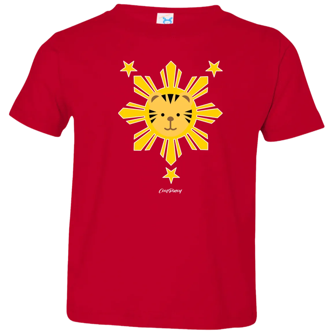 Kids  Yellow Sun Tiger Toddler Jersey T-Shirt