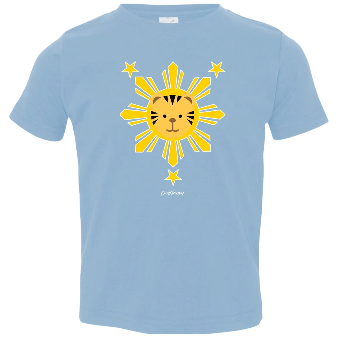 Kids  Yellow Sun Tiger Toddler Jersey T-Shirt